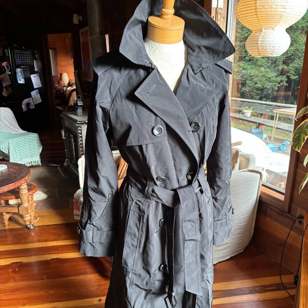 Black Trench Coat - London Fog